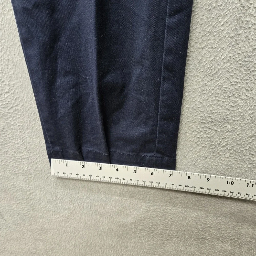 Banana Republic Men Pants 34X32 Navy Chino Twill Aiden Button 30